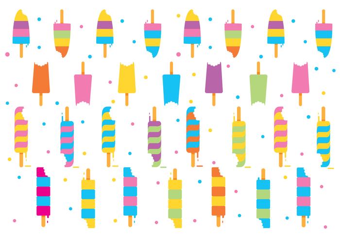 Pattern Bite Mark Ice Cream Vector Pattern Bite Mark Ice Cream Vector