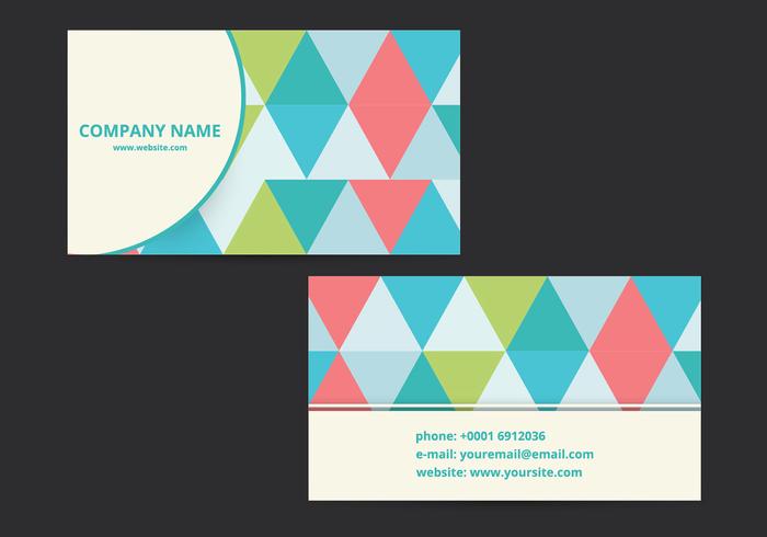 Modern business card design vector