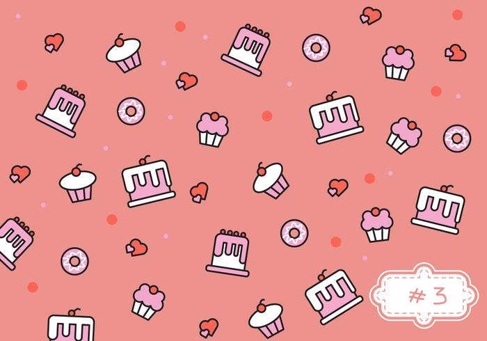 Free Bake Sale Pattern 3 vector