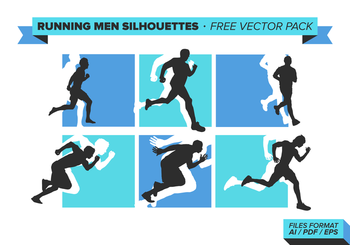 Running Men Free Vector Pack Running Men Free Vector Pack