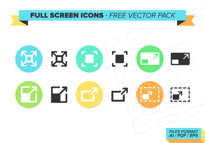 Full Screen Icons Free Vector Pack Full Screen Icons Free Vector Pack