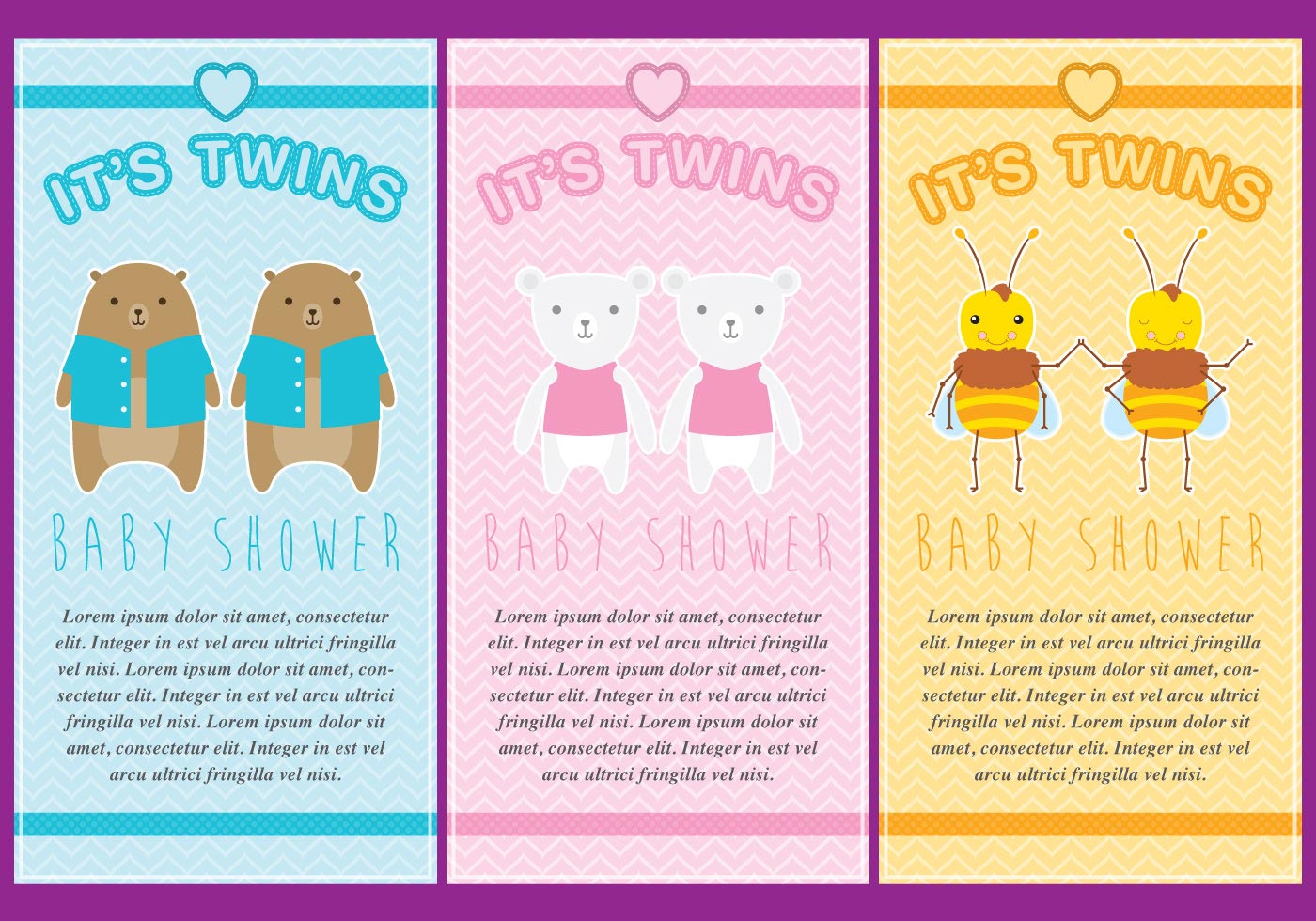 Twin Babies Invitations - Download Free Vector Art, Stock ...