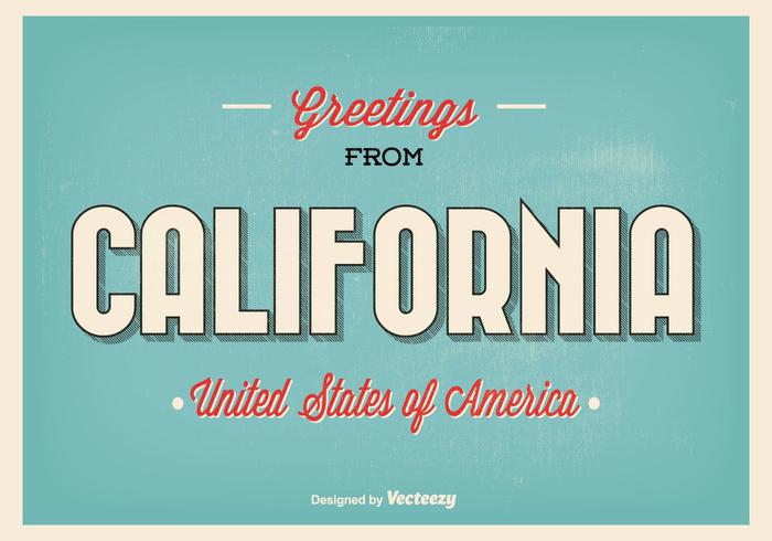 Greetings From California Illustration Greetings From California Illustration