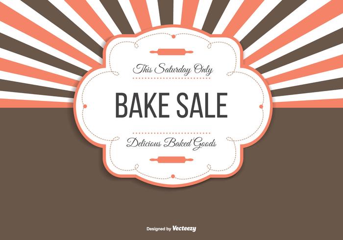 Bake venta ilustración de fondo vector