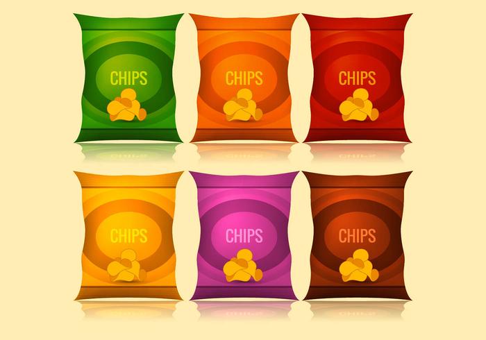 Vector bolsa de chips