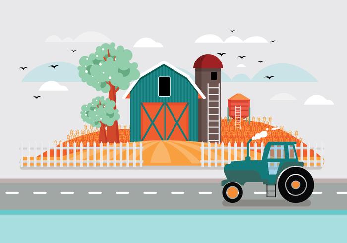 Grain elevator vector