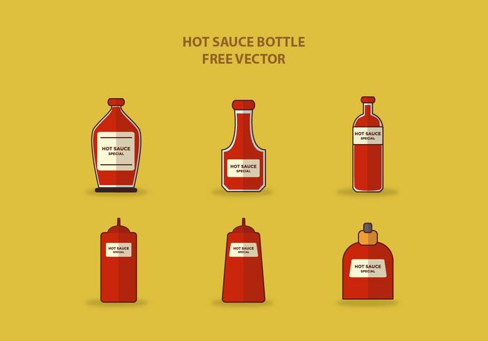 HOT SAUCE BOTTLE FREE VECTOR