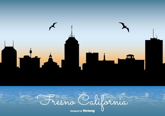 Fresno California Skyline Illustration Fresno California Skyline Illustration