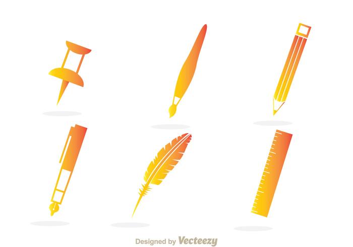 Office Stationary Icons Office Stationary Icons