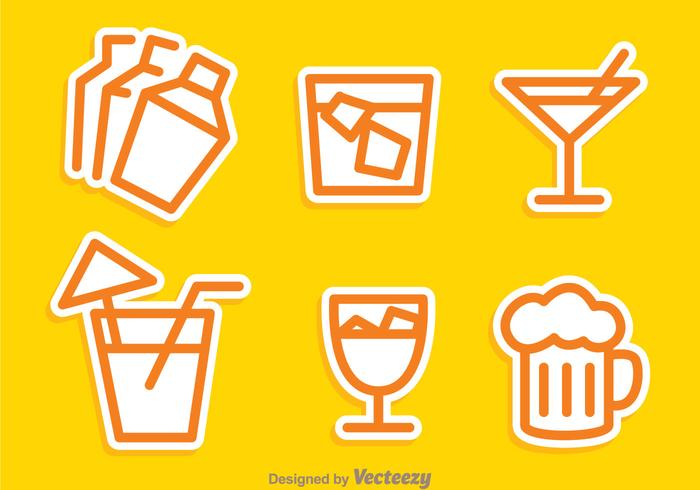 Cocktail Outline Icons Cocktail Outline Icons