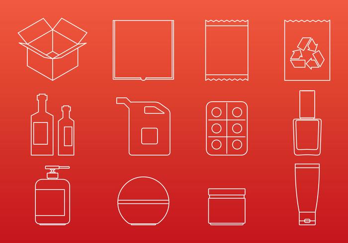 Packaging Icons vector