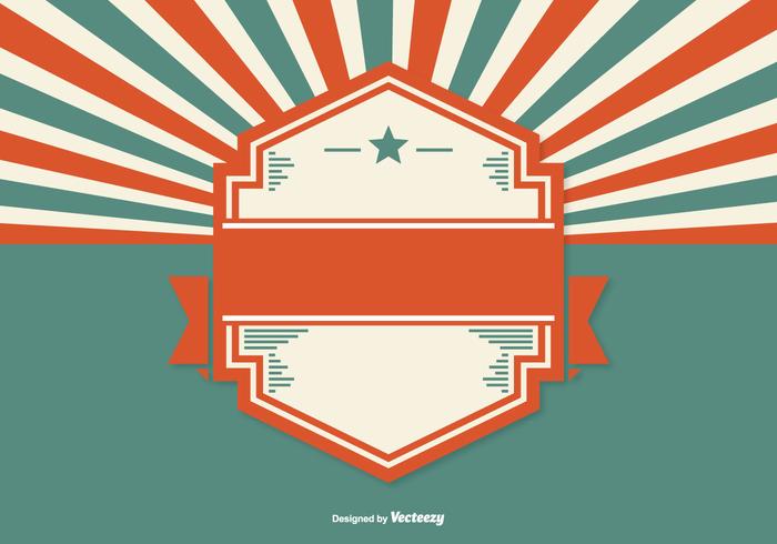 Retro Style Sunburst Background vector