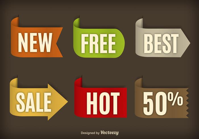 Sale labels vector