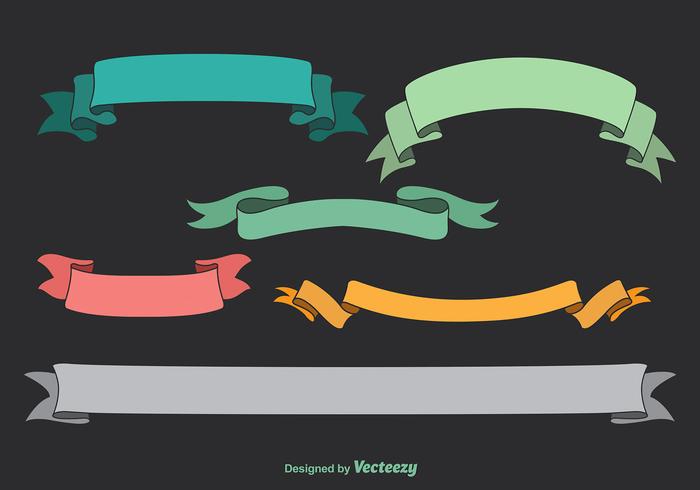 Cartoon ribbons Cartoon ribbons