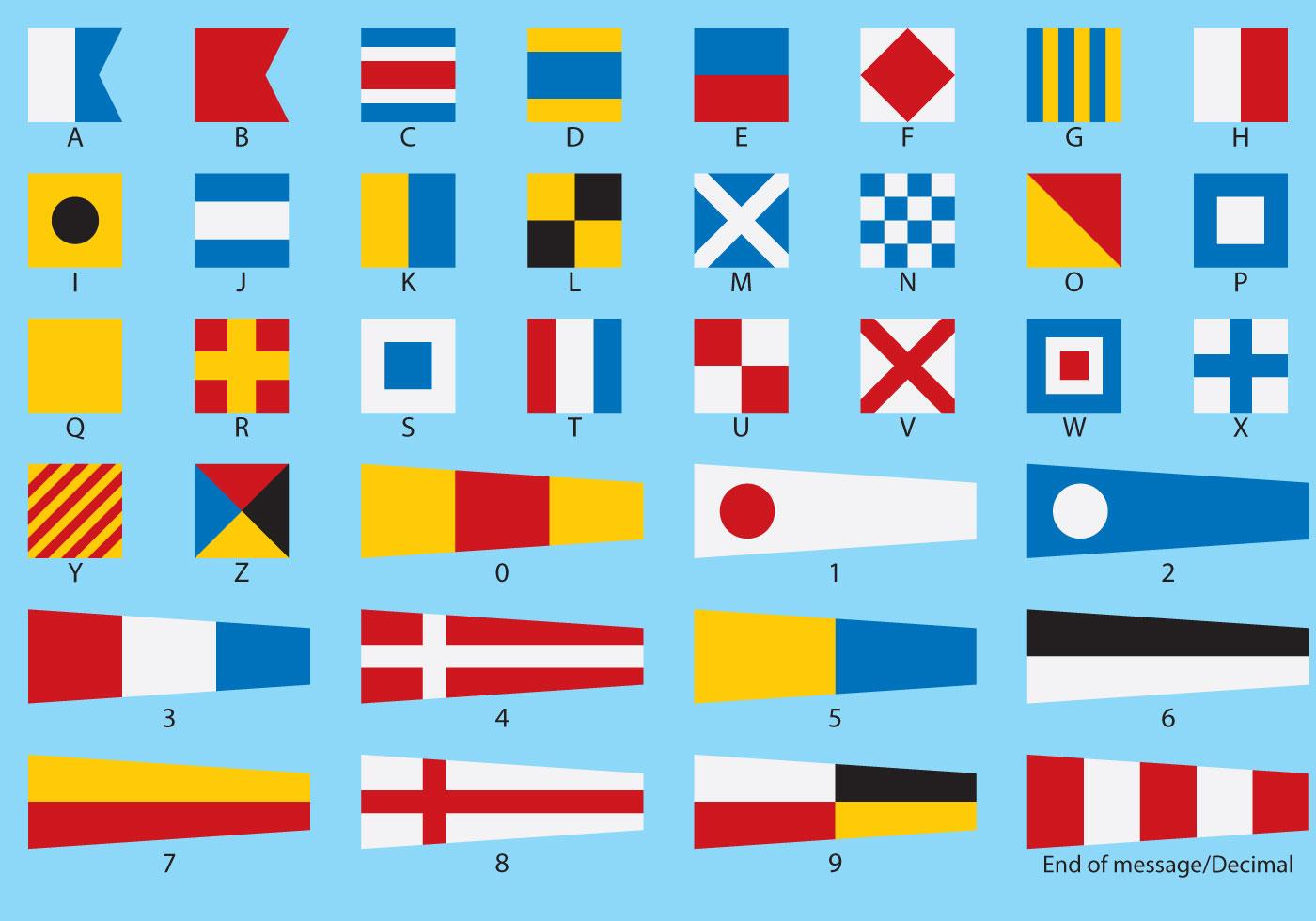 Nautical Flag Vectors.