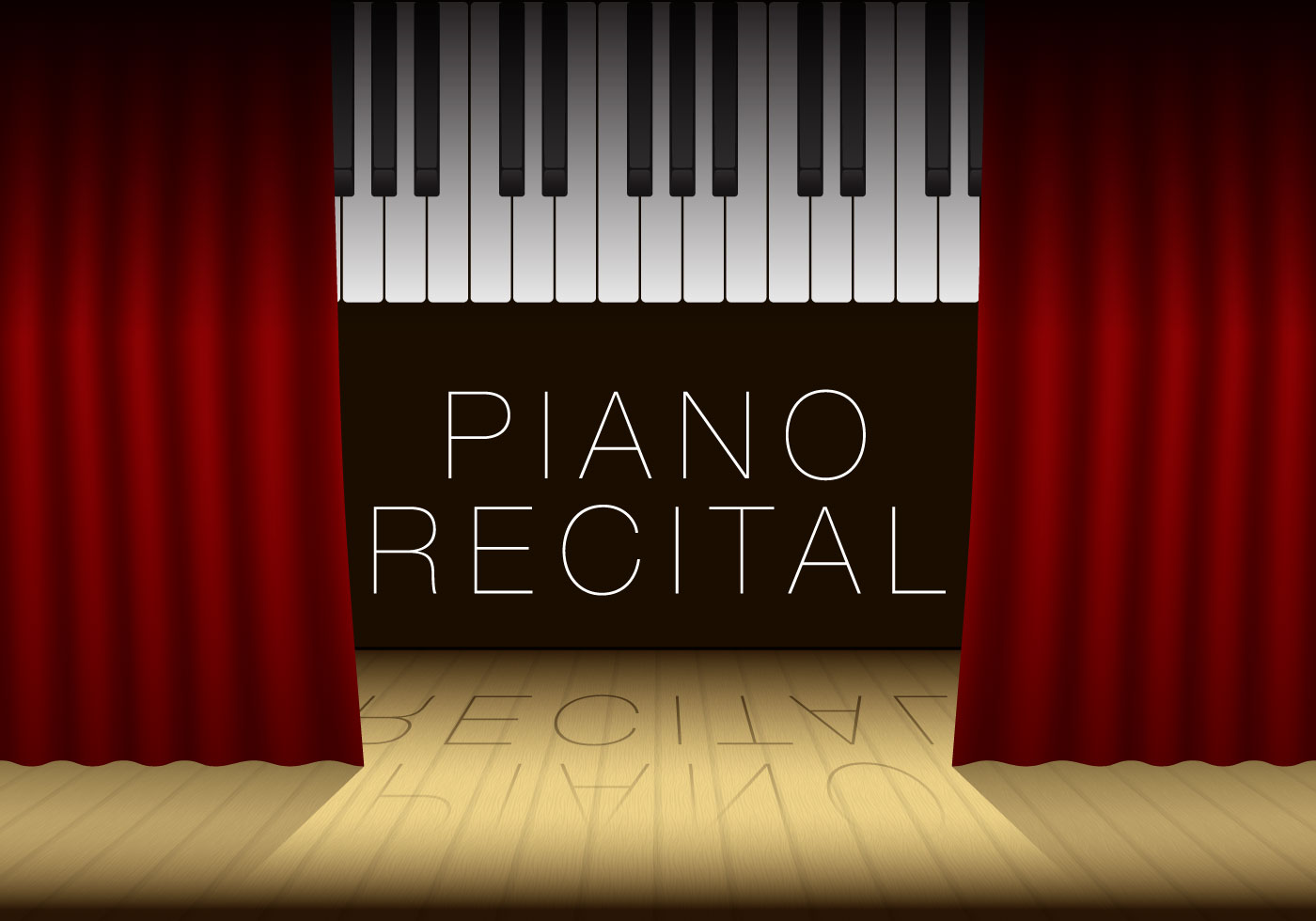 piano recital template