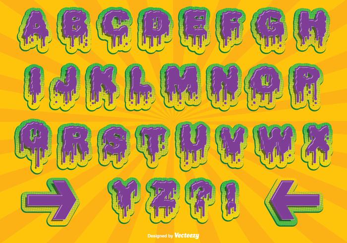 Halloween Alphabet Set vector