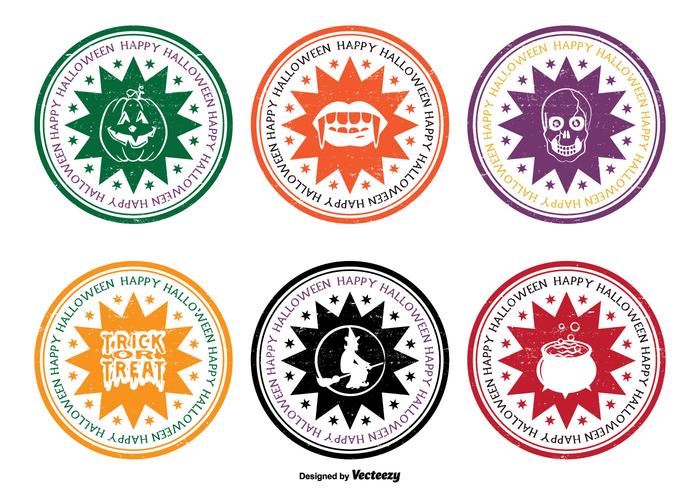 Halloween Badge Set Halloween Badge Set