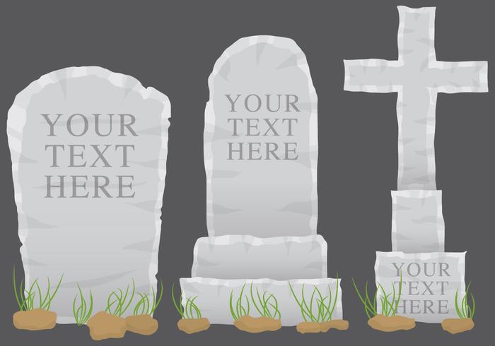 Grey Tombstone Vectors