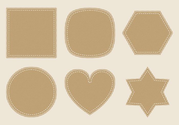 Burlap Vector Labels