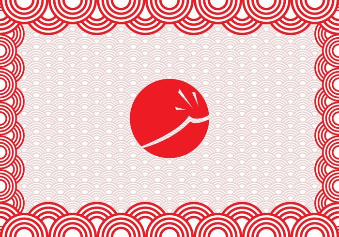 Gráfico japonés gratis vector