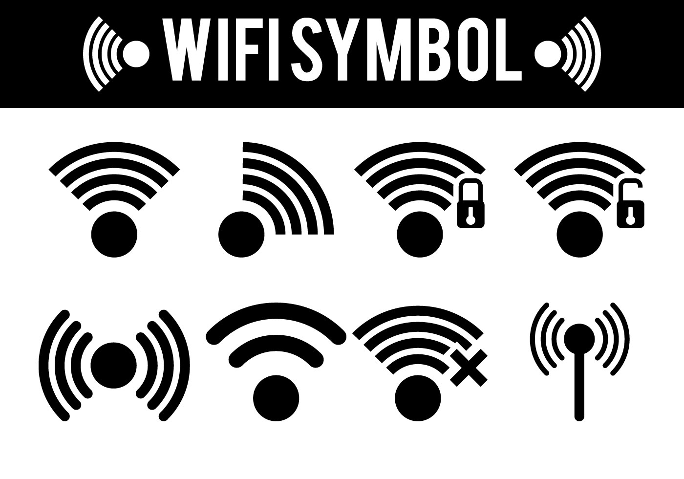 Wifi Symbol Vectors - Download Free Vector Art, Stock ...