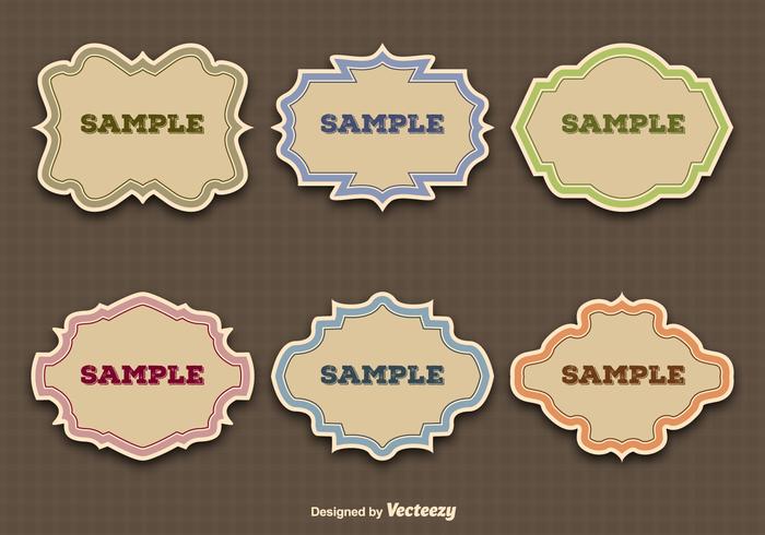 Vintage labels vector