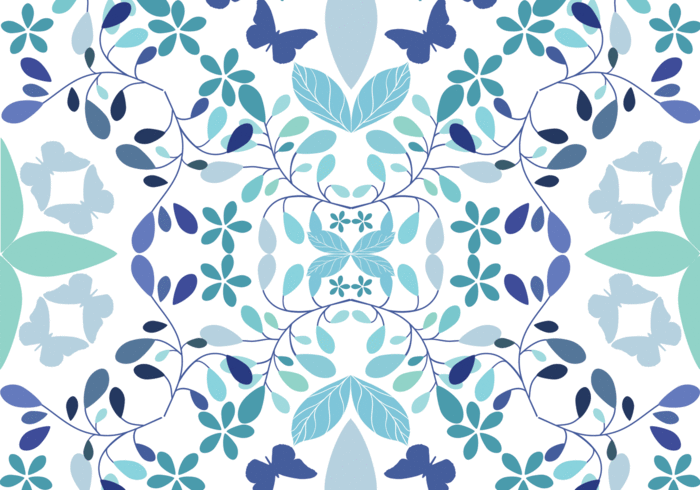 Seamless floral pattern background vector