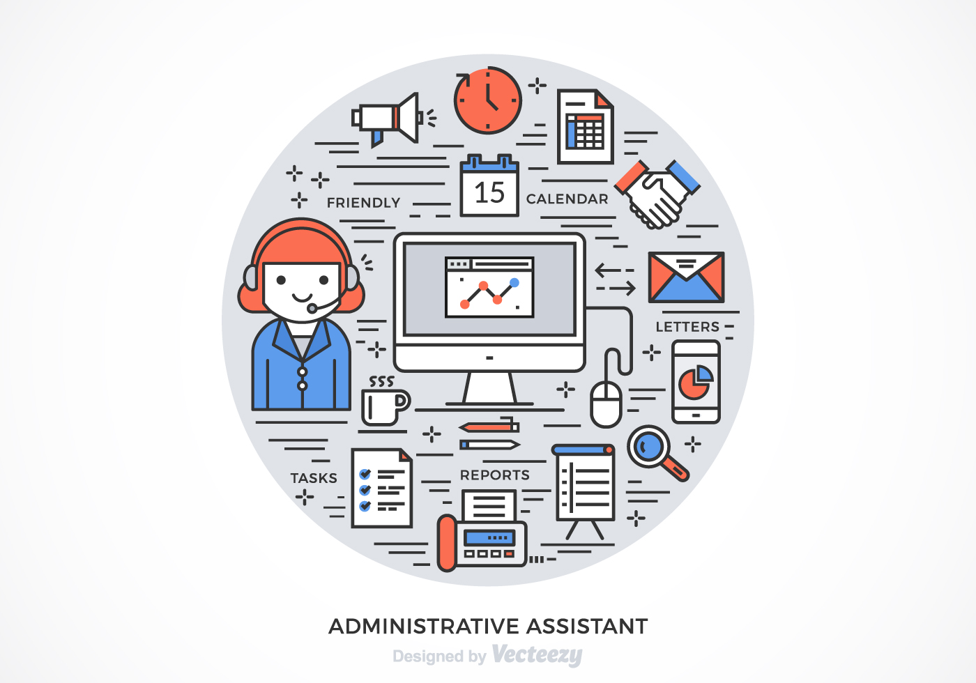 Download Free Administrative Assistant Vector Design - Download ...