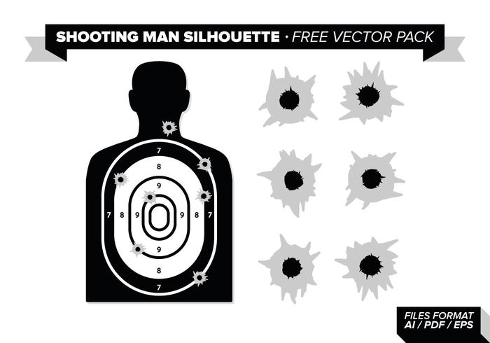 Shooting Man Silhouette Free Vector Pack Shooting Man Silhouette Free Vector Pack