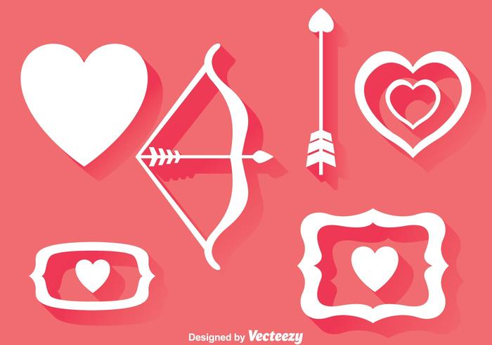 Iconos de Elemento de Amor vector