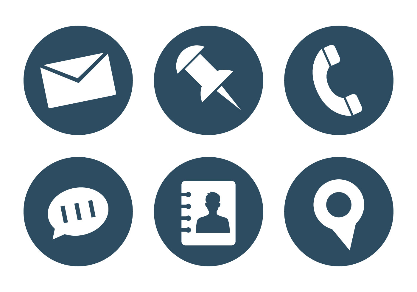 vector set of office icons