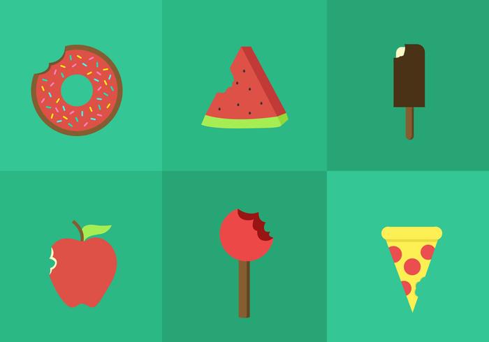 Bite Mark Food Vectors Bite Mark Food Vectors