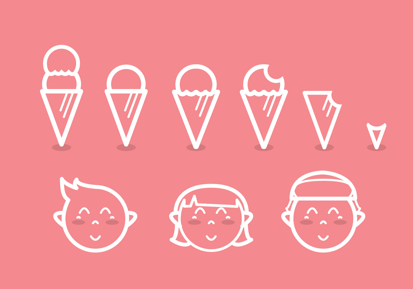 Snow Cone Cup Icon Set 2 - Download Free Vectors, Clipart ...