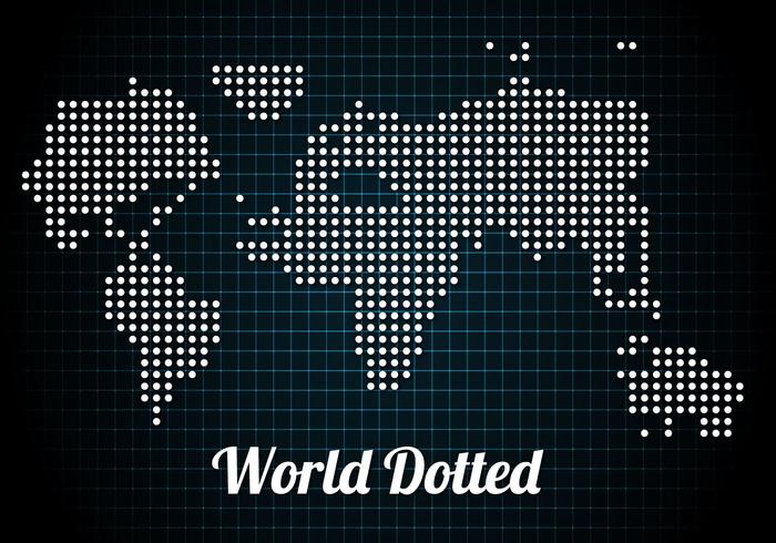 Free Dotted World Vector
