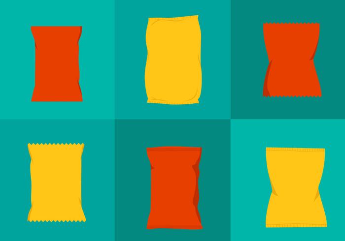 Bag of Chips Mockup Vectors Bag of Chips Mockup Vectors