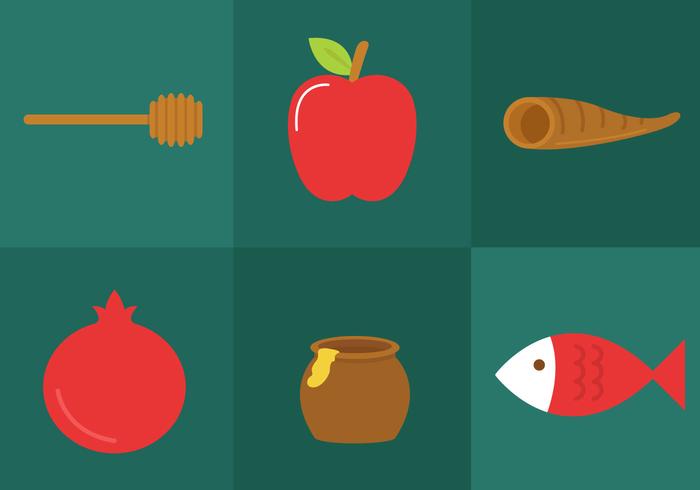 Rosh Hashanah Icon Vectors Rosh Hashanah Icon Vectors