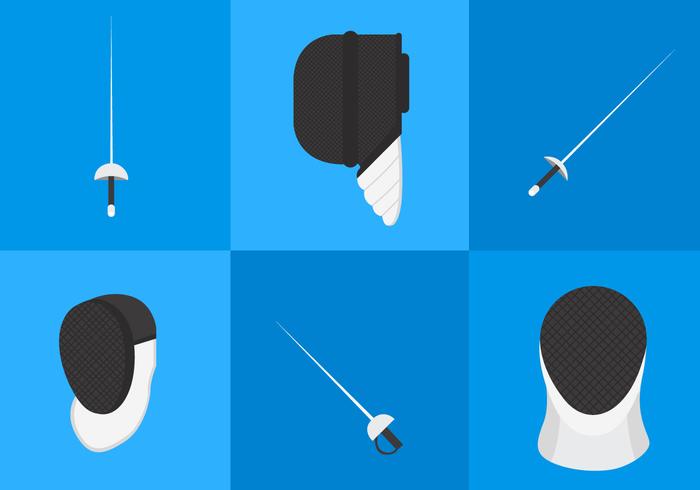 Fencing Equipment Vectors Fencing Equipment Vectors