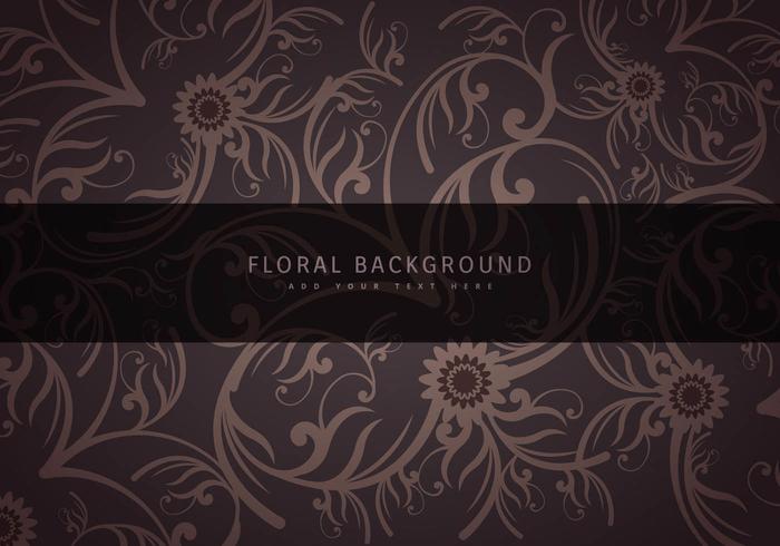 Vintage floral background vector