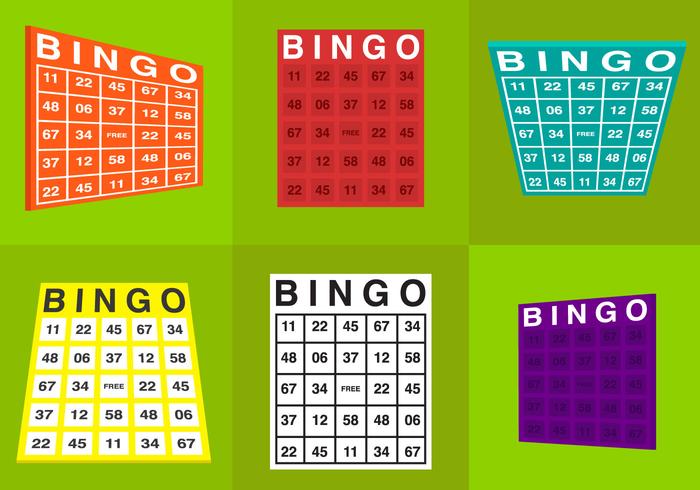 Bingo Card Vectors Bingo Card Vectors