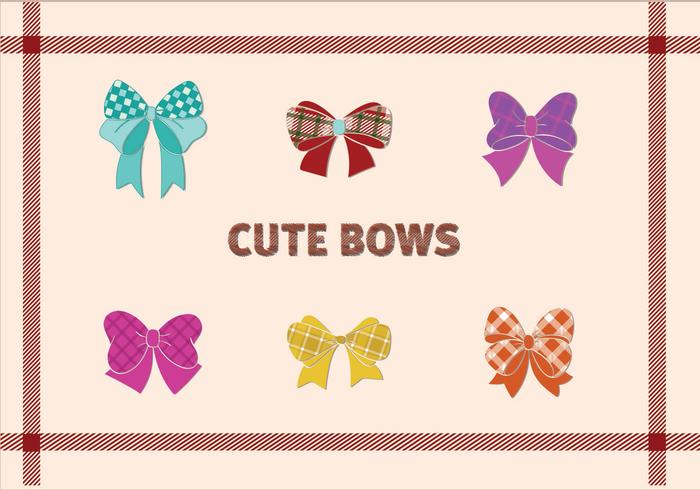 Cute Bow design vector