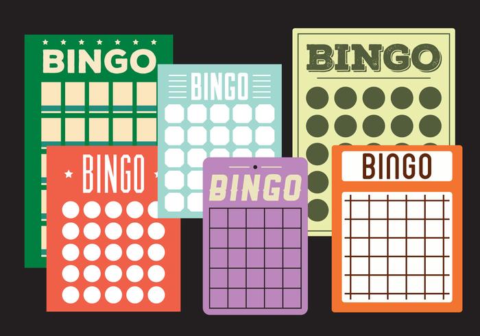 Tarjetas de bingo vector