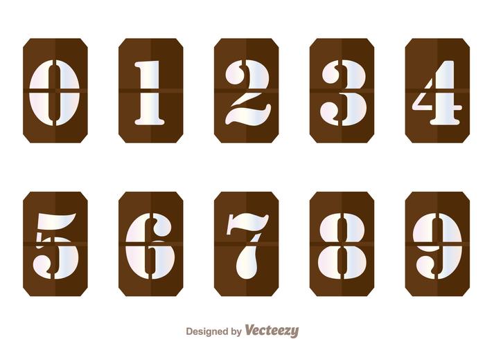 Brown Number Counter Vectors