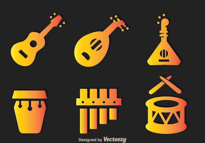 Instrumento musical tradicional vector