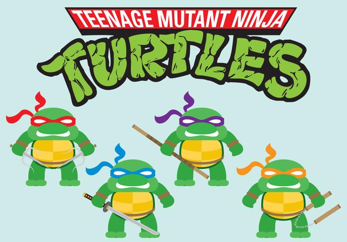 Ninja Tortugas Mini Vectores