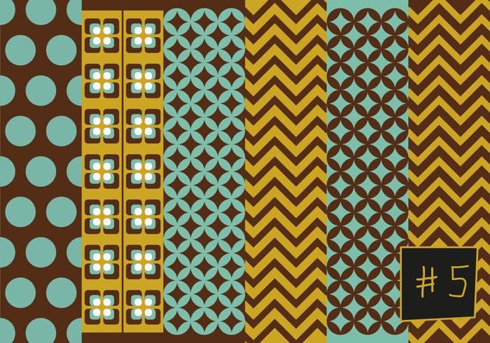 Free Mid Century Pattern 5 vector