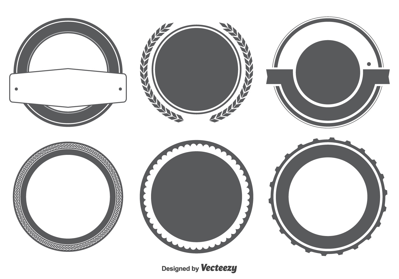 Blank Badge Labels Shape Set 96950 Vector Art at Vecteezy