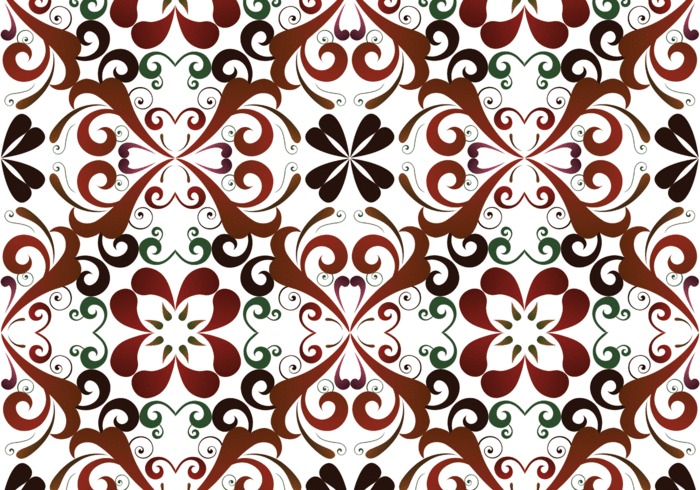 Fondo transparente de patrón floral vector