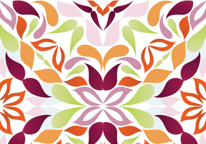 Seamless patrón floral brillante vector