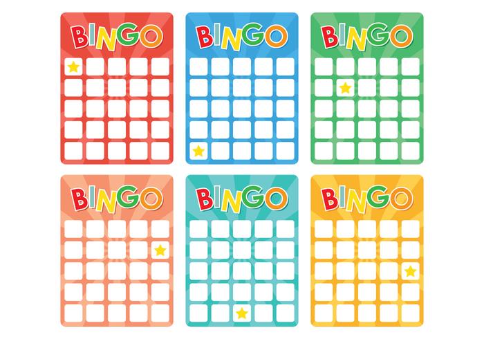 Tarjeta retra del bingo vector